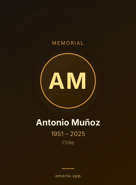 Memorial portrait of Antonio Muñoz