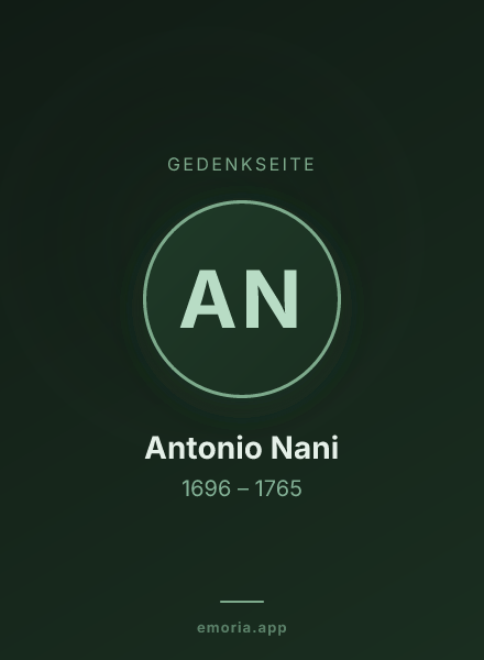 Gedenkportrait von Antonio Nani