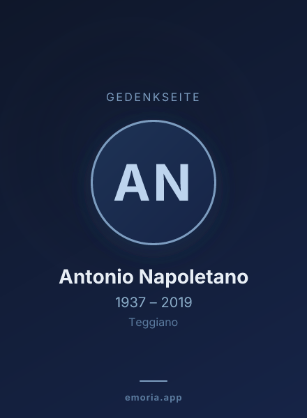 Gedenkportrait von Antonio Napoletano