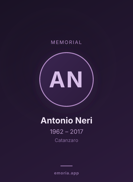 Memorial portrait of Antonio Neri