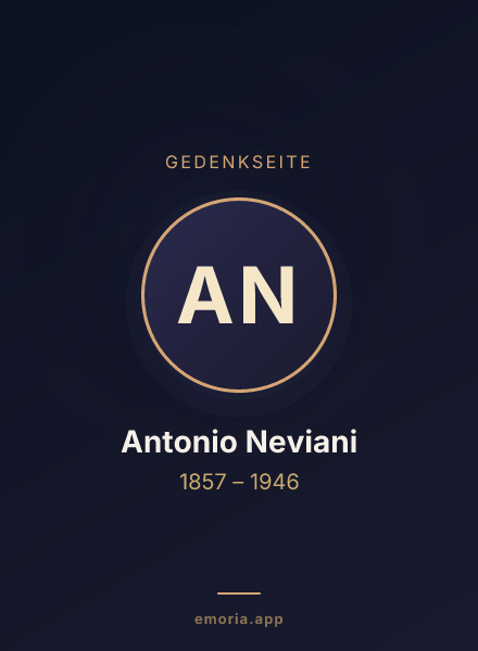Gedenkportrait von Antonio Neviani