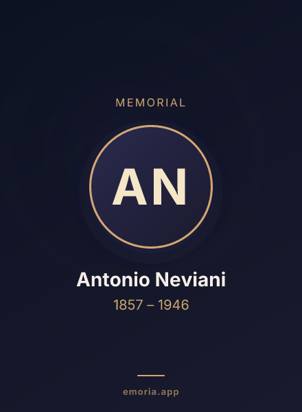 Memorial portrait of Antonio Neviani