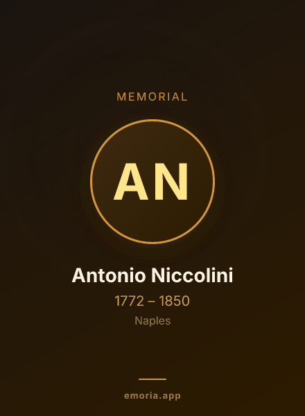 Memorial portrait of Antonio Niccolini