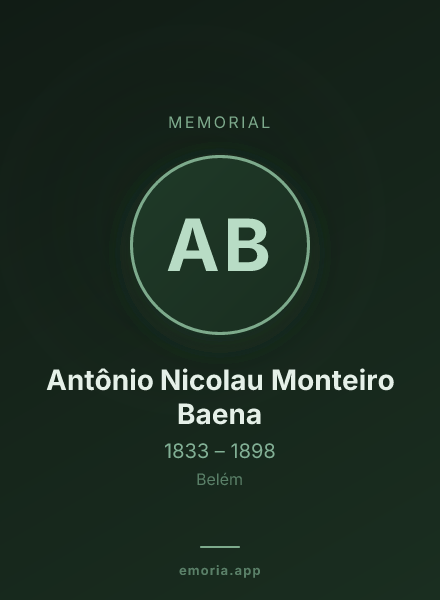 Memorial portrait of Antônio Nicolau Monteiro Baena
