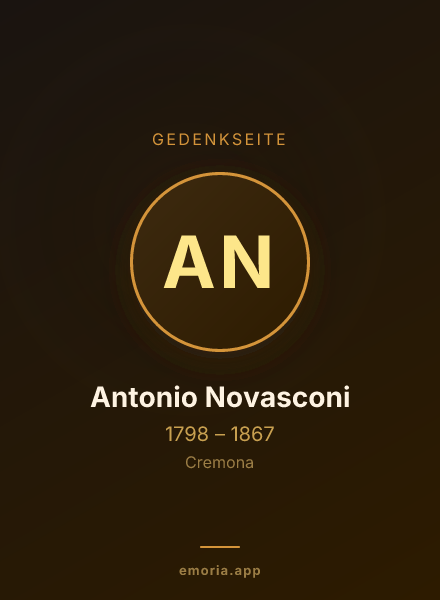 Gedenkportrait von Antonio Novasconi
