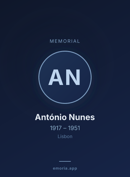 Memorial portrait of António Nunes