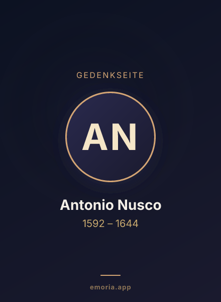 Gedenkportrait von Antonio Nusco