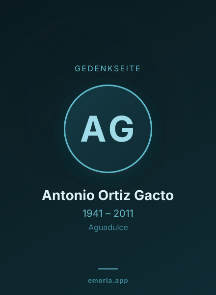Gedenkportrait von Antonio Ortiz Gacto