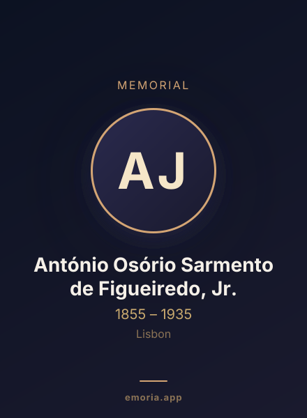 Memorial portrait of António Osório Sarmento de Figueiredo, Jr.