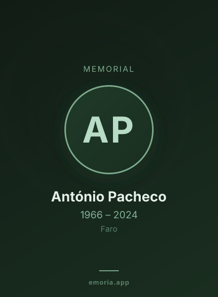 Memorial portrait of António Pacheco