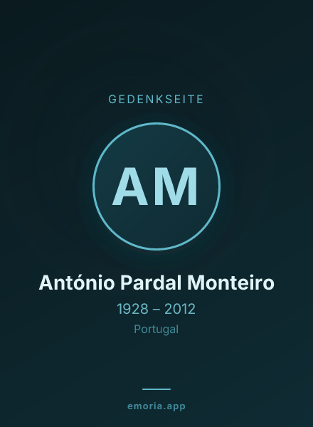 Gedenkportrait von António Pardal Monteiro
