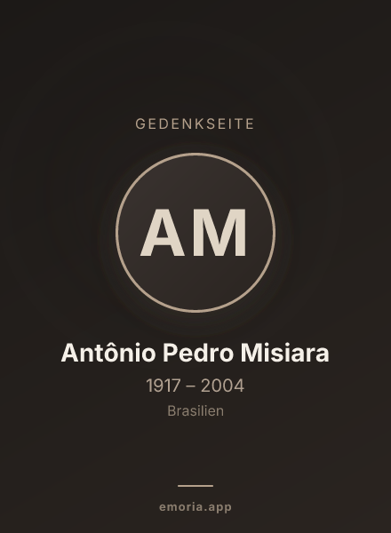 Gedenkportrait von Antônio Pedro Misiara