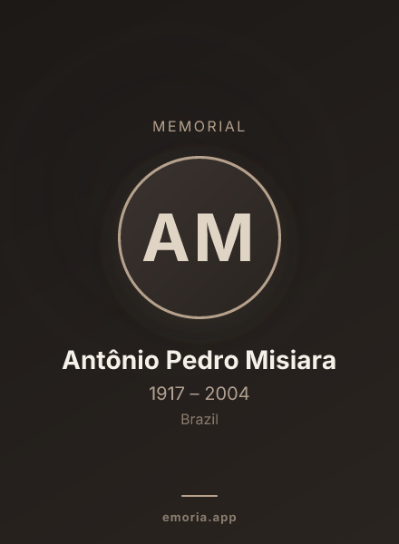 Memorial portrait of Antônio Pedro Misiara