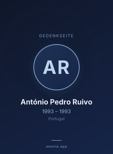 Gedenkportrait von António Pedro Ruivo
