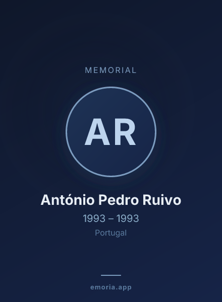 Memorial portrait of António Pedro Ruivo
