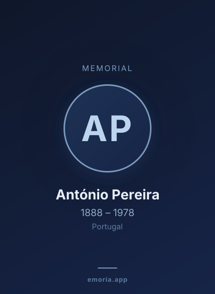 Memorial portrait of António Pereira