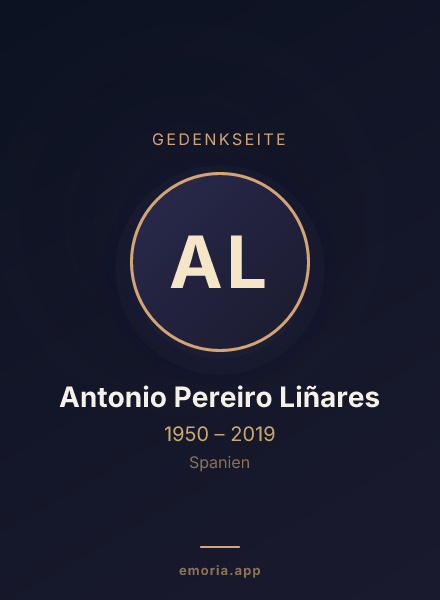 Gedenkportrait von Antonio Pereiro Liñares