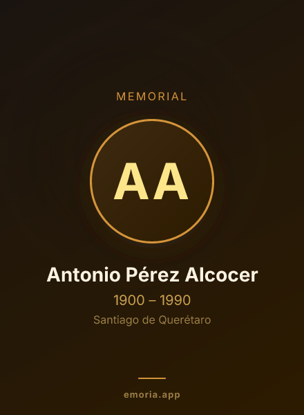 Memorial portrait of Antonio Pérez Alcocer
