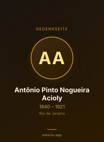 Gedenkportrait von Antônio Pinto Nogueira Acioly