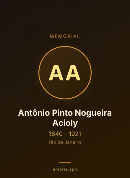 Memorial portrait of Antônio Pinto Nogueira Acioly