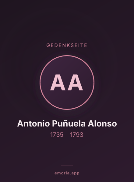 Gedenkportrait von Antonio Puñuela Alonso
