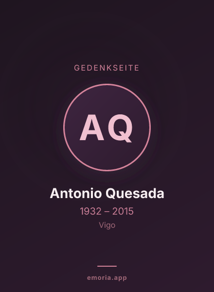 Gedenkportrait von Antonio Quesada