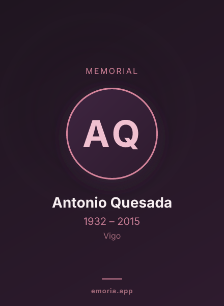 Memorial portrait of Antonio Quesada
