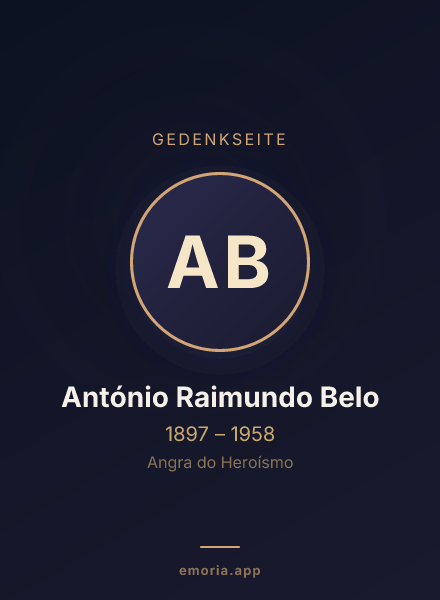 Gedenkportrait von António Raimundo Belo