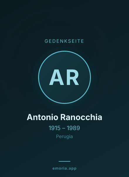 Gedenkportrait von Antonio Ranocchia