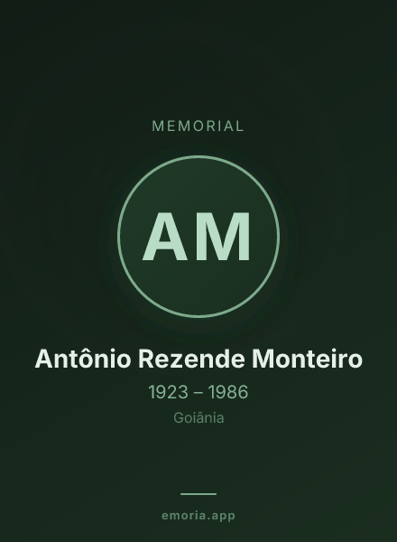 Memorial portrait of Antônio Rezende Monteiro