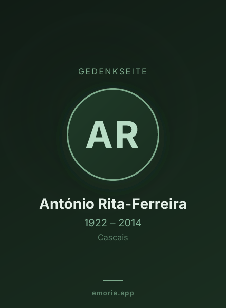 Gedenkportrait von António Rita-Ferreira