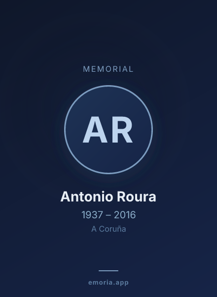 Memorial portrait of Antonio Roura