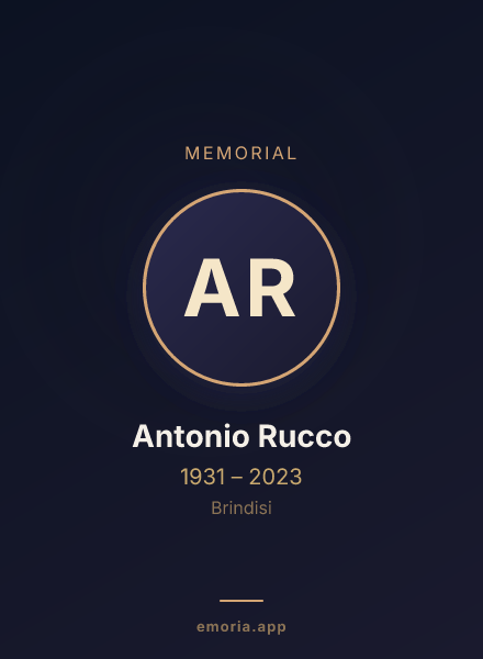 Memorial portrait of Antonio Rucco