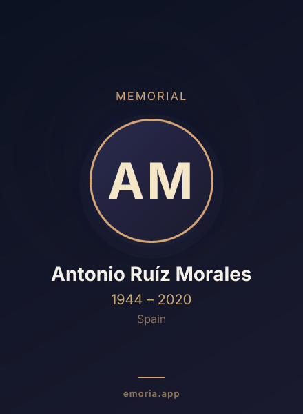 Memorial portrait of Antonio Ruíz Morales