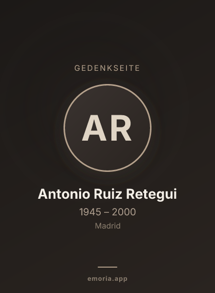 Gedenkportrait von Antonio Ruiz Retegui