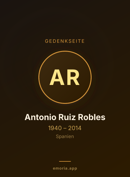 Gedenkportrait von Antonio Ruiz Robles
