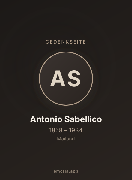 Gedenkportrait von Antonio Sabellico