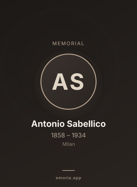 Memorial portrait of Antonio Sabellico
