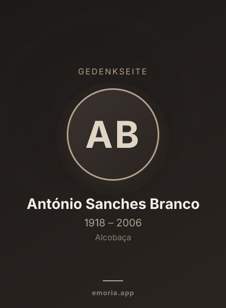Gedenkportrait von António Sanches Branco
