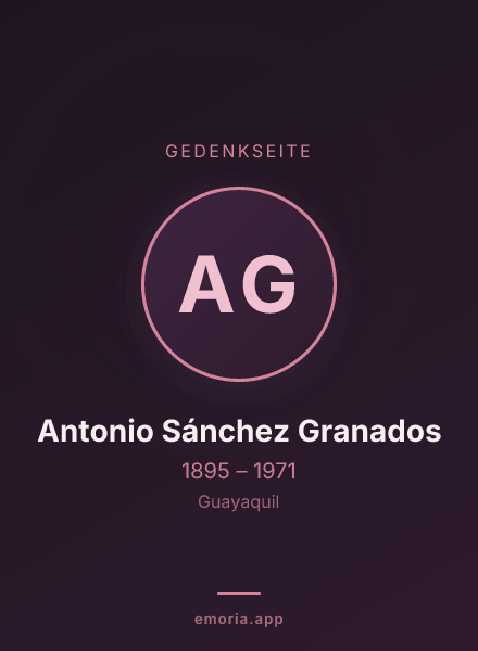 Gedenkportrait von Antonio Sánchez Granados