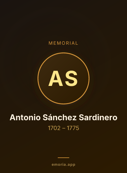 Memorial portrait of Antonio Sánchez Sardinero