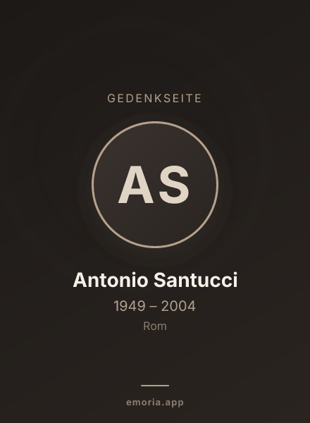 Gedenkportrait von Antonio Santucci