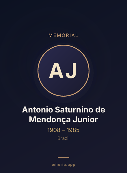 Memorial portrait of Antonio Saturnino de Mendonça Junior