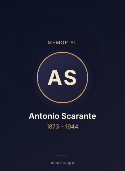 Memorial portrait of Antonio Scarante