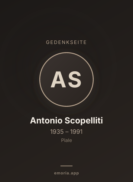 Gedenkportrait von Antonio Scopelliti