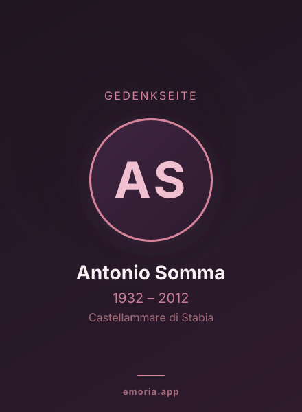Gedenkportrait von Antonio Somma