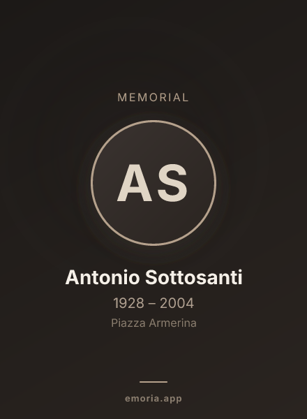 Memorial portrait of Antonio Sottosanti