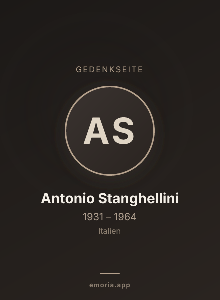 Gedenkportrait von Antonio Stanghellini