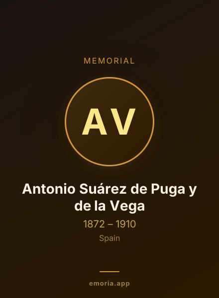 Memorial portrait of Antonio Suárez de Puga y de la Vega