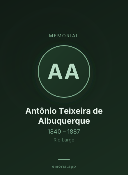 Memorial portrait of Antônio Teixeira de Albuquerque